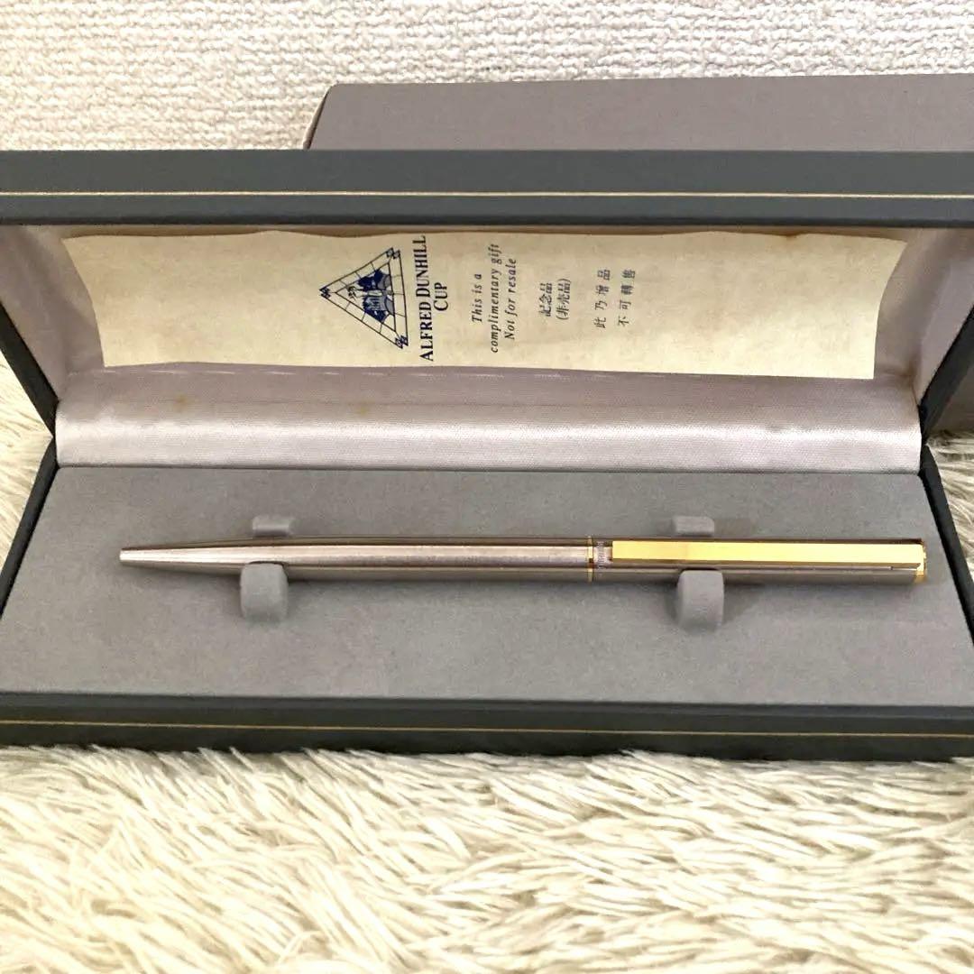 dunhill ダンヒル ボールペン回転式ボールペンシルバーカラーケース