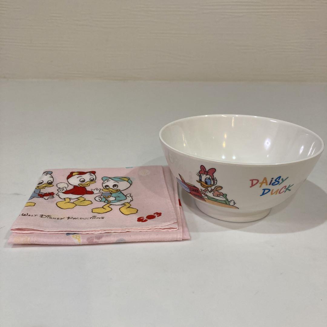ディズニー お茶碗とハンカチ 昭和レトロ メルカリ