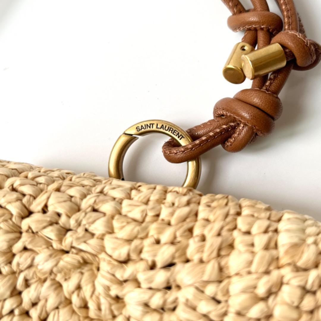 未使用品 サンローラン ミニ ラフィア ショルダーバッグ ポシェット ポーチ 未使用品 サンローラン ミニ ラフィア ショルダーバッグ ポシェット ポーチ