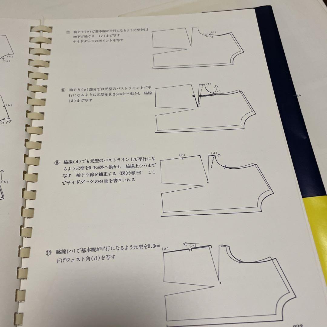 大野順之助著アミコファッションズ 工業用パターンガイドブック