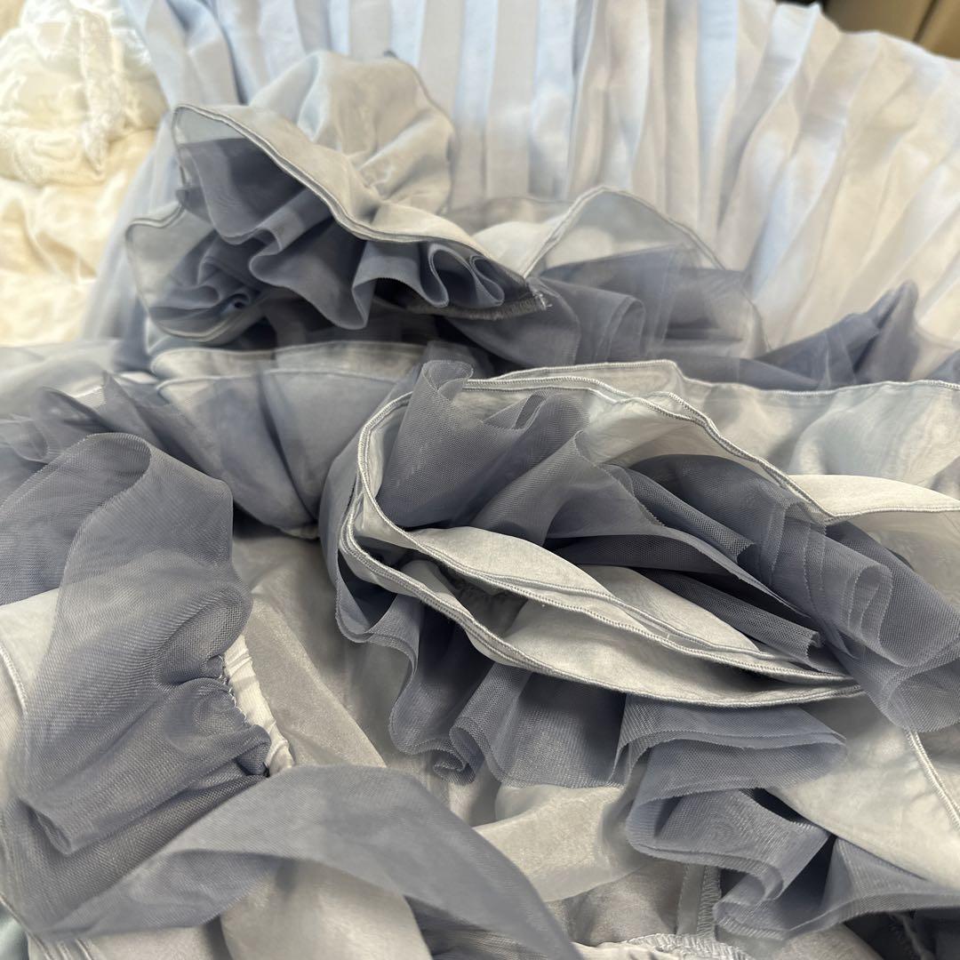 ワンピース Frill bolero pleats dress
