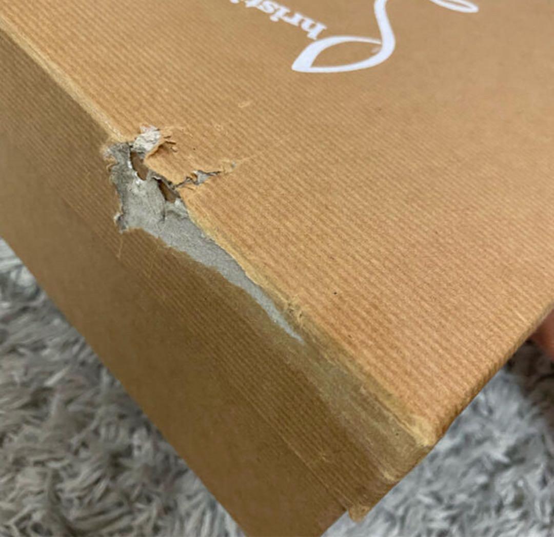Christian Louboutinデニムウエッジソール38新品未使用