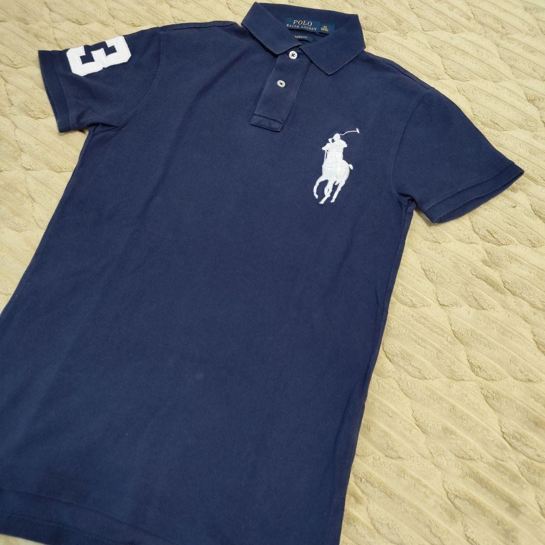 POLO　ポロシャツ　ネイビー　XSサイズ　ビッグポニー　ラルフローレン
