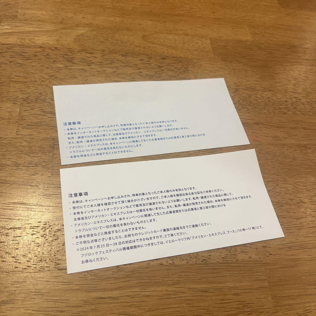 フジロックフェスティバル2024 チケット リストバンド引き換え券 画像2