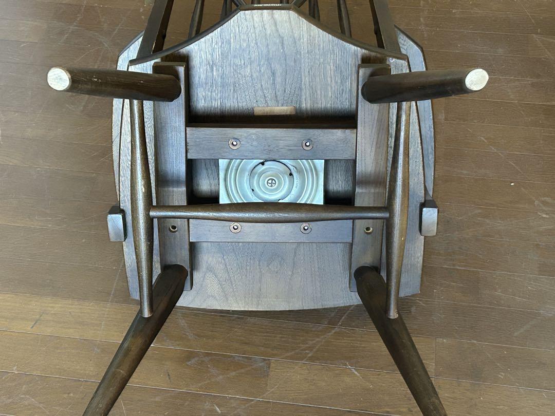 ①希少 カリモク karimoku 回転機構 アームチェア ヴィンテージ nz