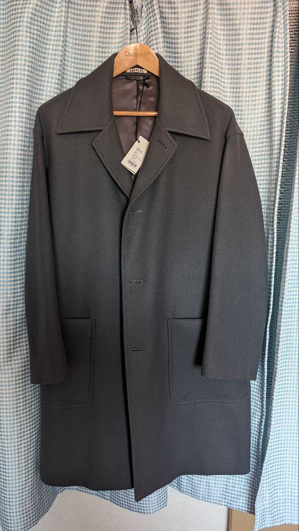 ジャケット・アウター AURALEE LIGHT MELTON SOUTIEN COLLAR COAT