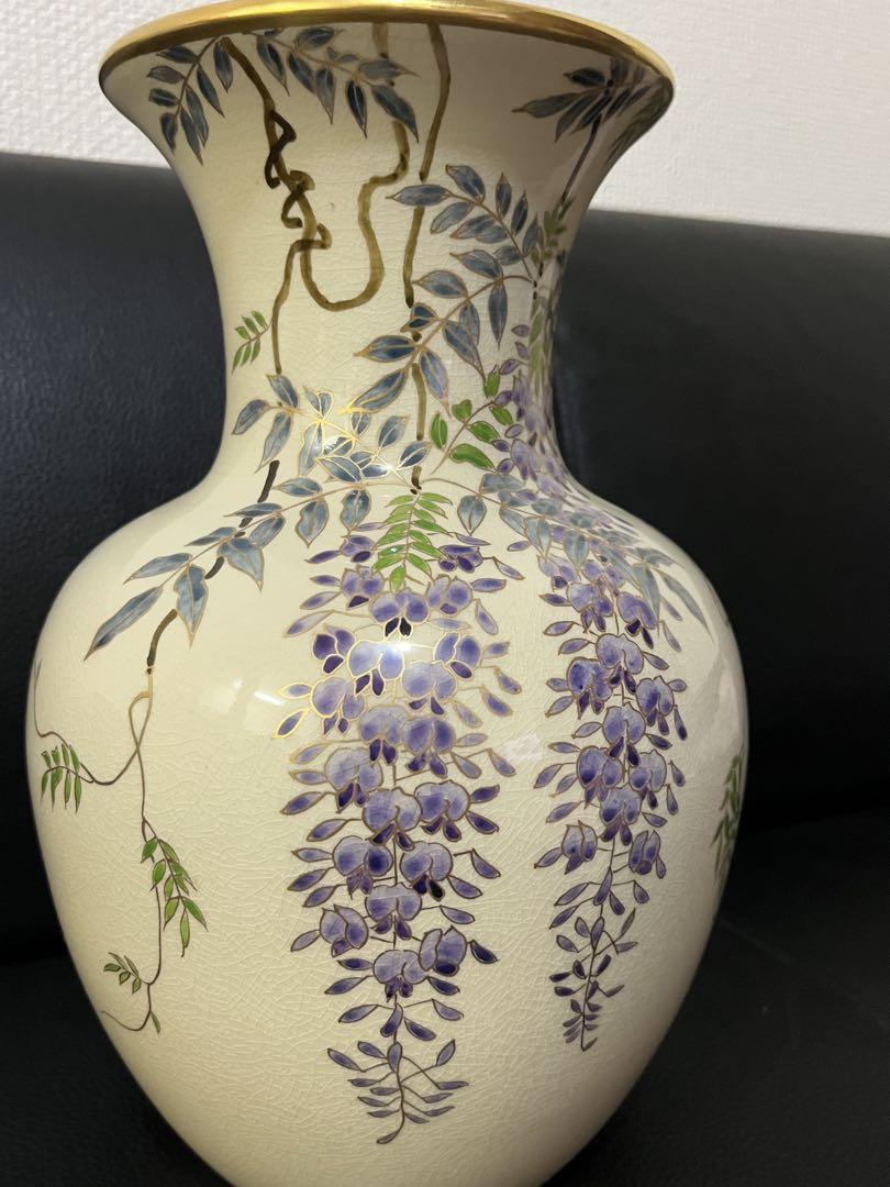 薩摩焼 磯御庭焼 花瓶 藤花 - メルカリ