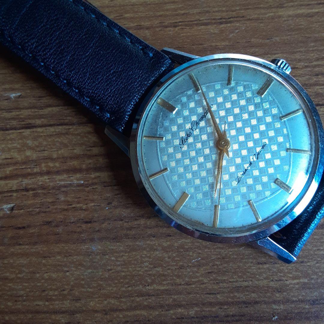 【美品】SEIKOChampion手巻き17石 J14082稀少(変わり文字盤)