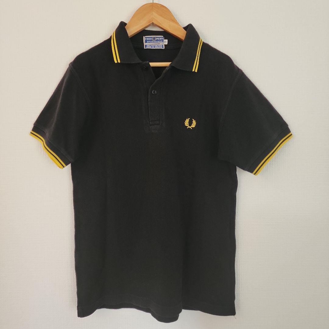 FRED PERRY M12 黒ポロシャツ XS イングランド製 古着