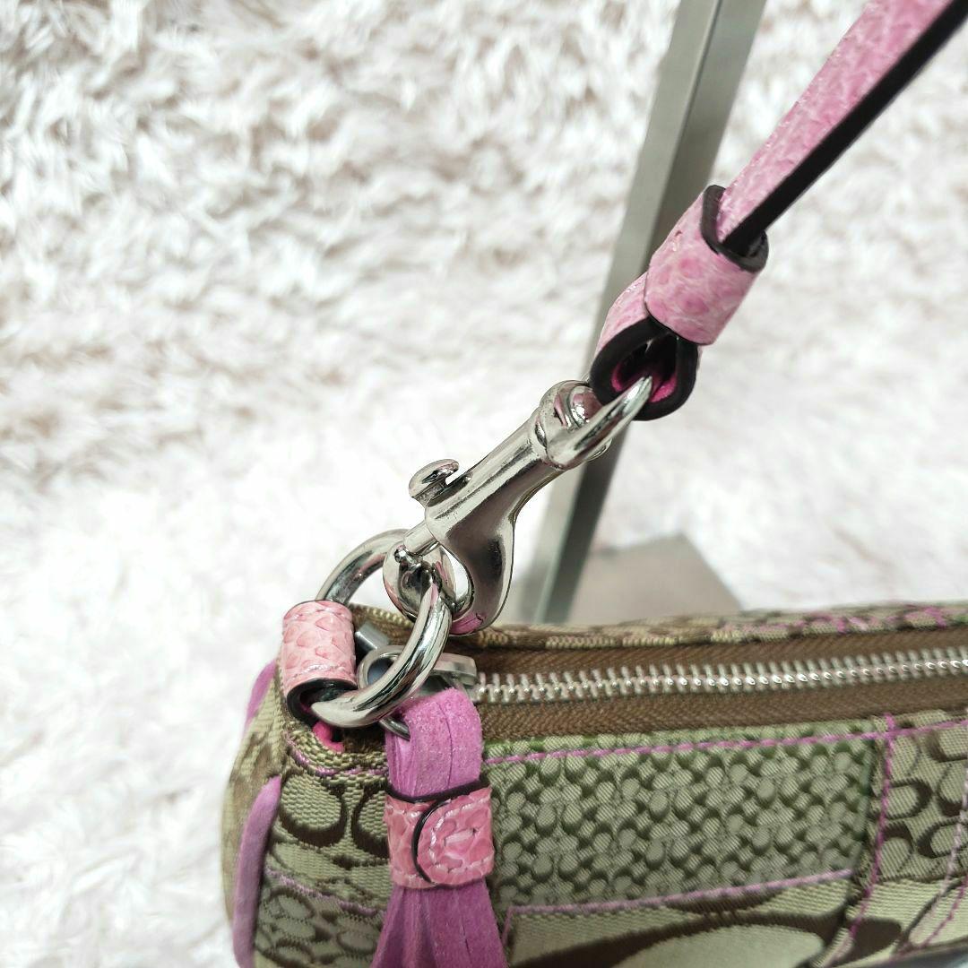 【貴重】COACH コーチ アクセサリーポーチ ハンドバッグ パッチワーク コーチ アクセサリーポーチ ハンドバッグ パッチワーク レザー