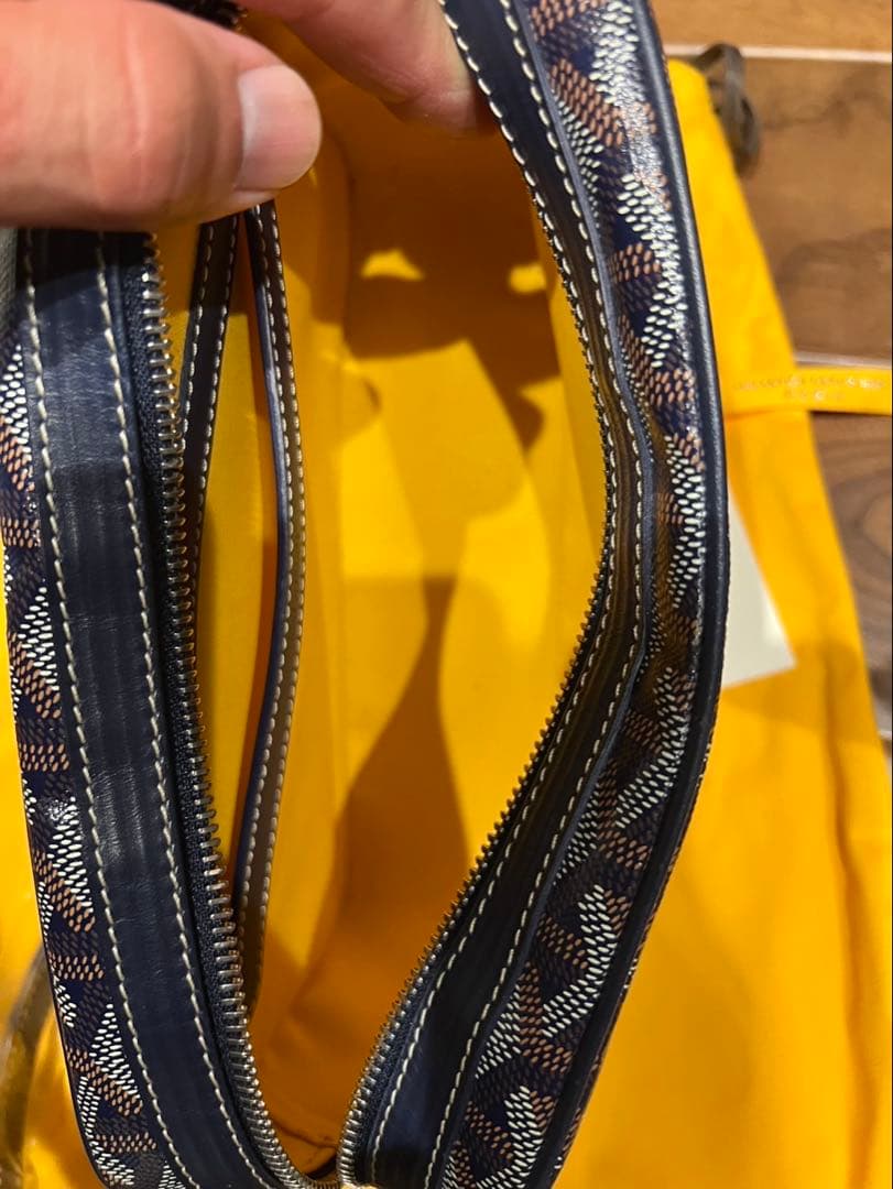 ゴヤール　カップヴェール　ネイビー　極美中古