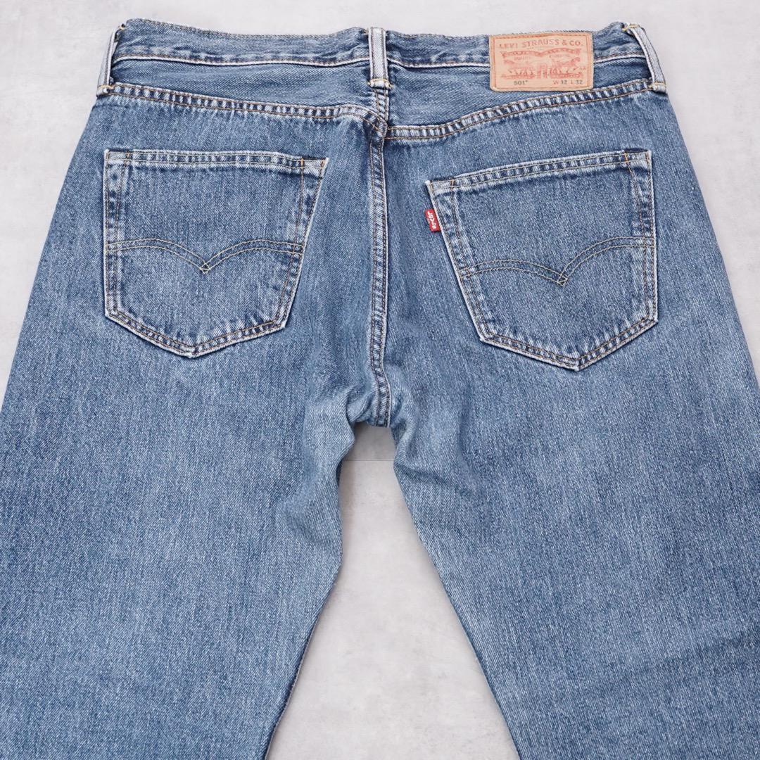 リーバイス501 Levis W32 ブルーデニム 青 ボトム 古着 14652