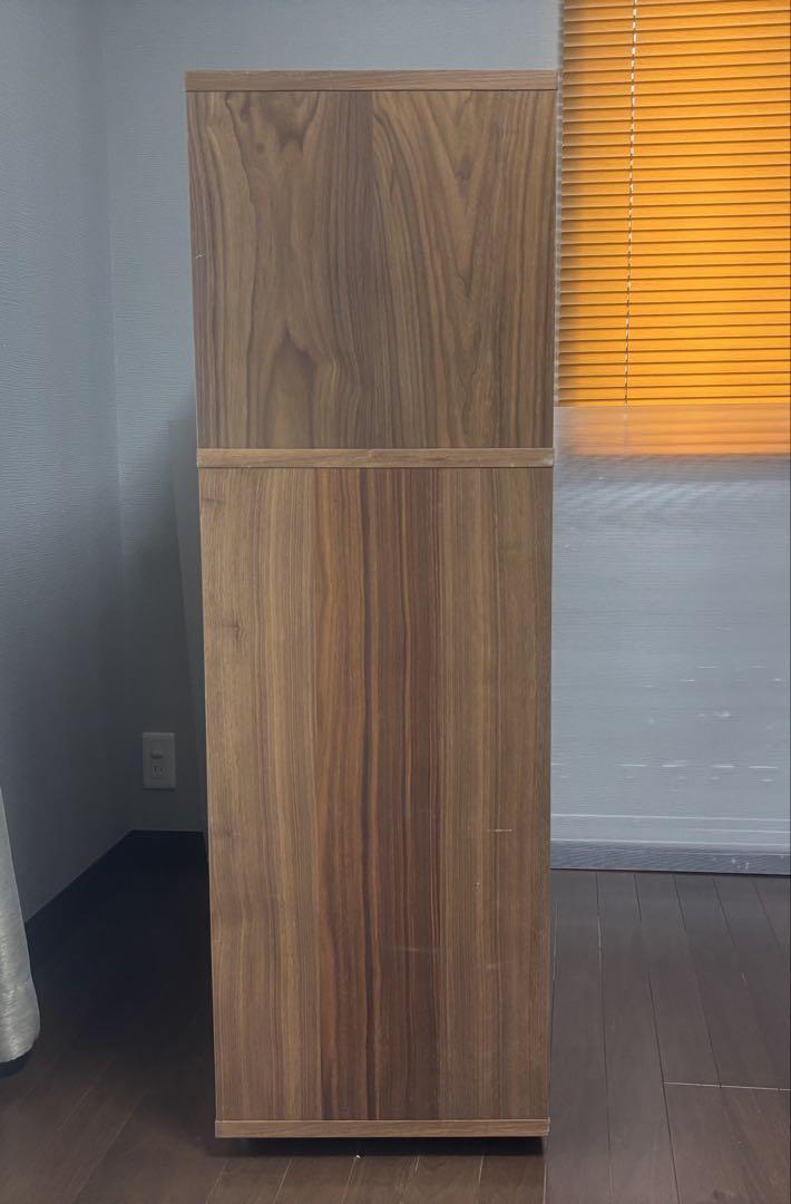無印　MUJI スタッキング　キャビネット　ウォールナット　美品