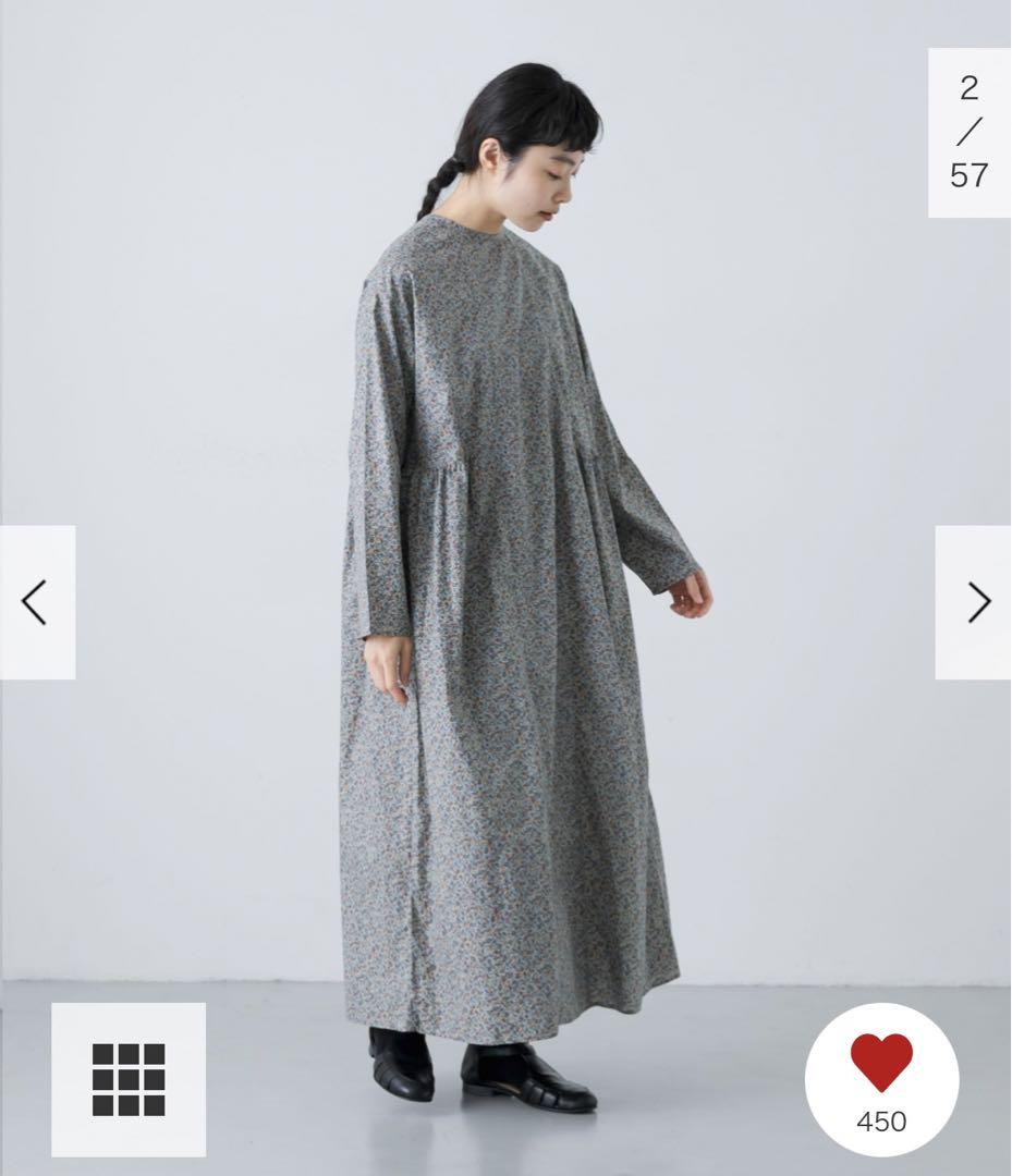かぐれ コットン小花柄2WAYワンピース