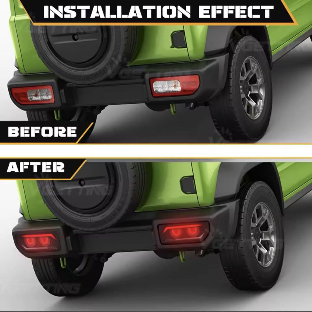 新型ジムニー 4連 ダークスモークLEDテールランプ