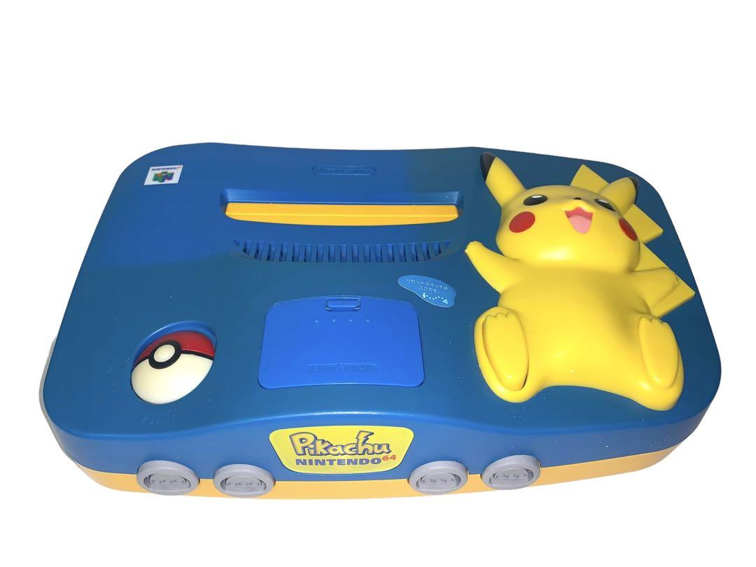 ニンテンドー64 本体　ピカチュウ　ブルー　イエロー　箱付き