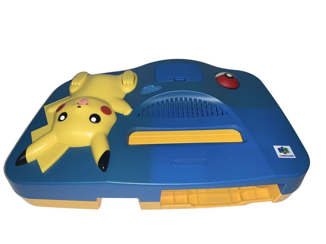 ニンテンドー64 本体　ピカチュウ　ブルー　イエロー　箱付き