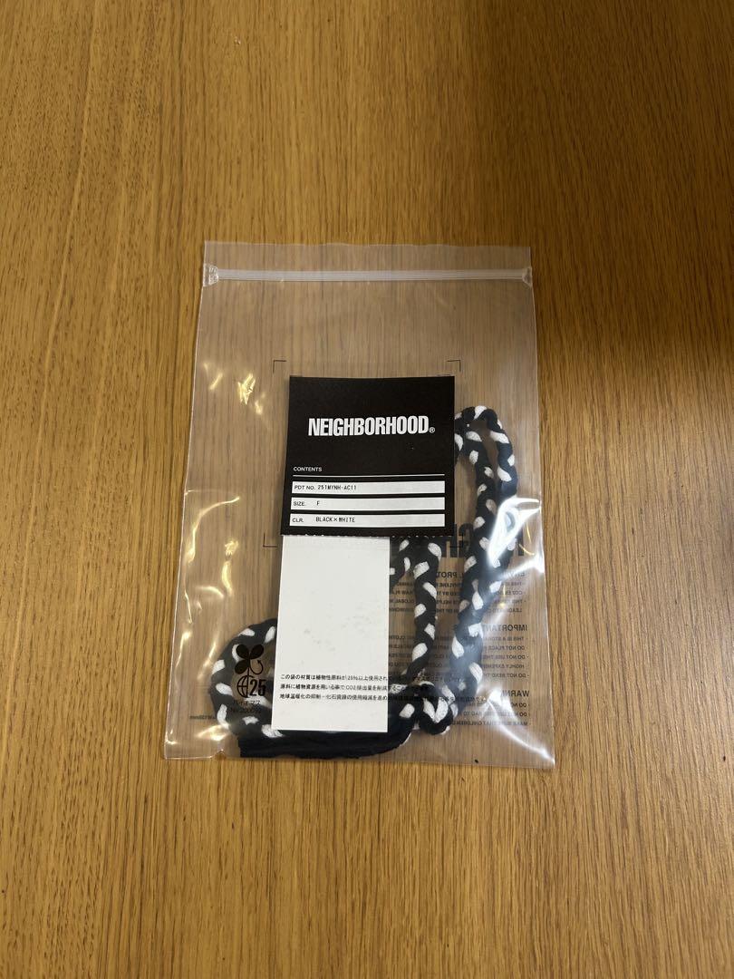 NEIGHBORHOOD CS BRAID NECKLACE 黒白新品未開封