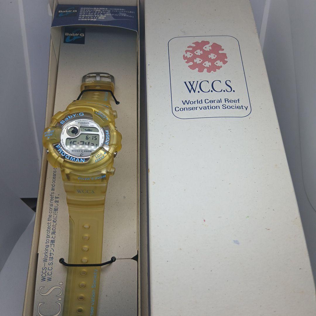 美品 CASIO Baby-G フロッグマン WCCS マンタ　箱、説明書付き