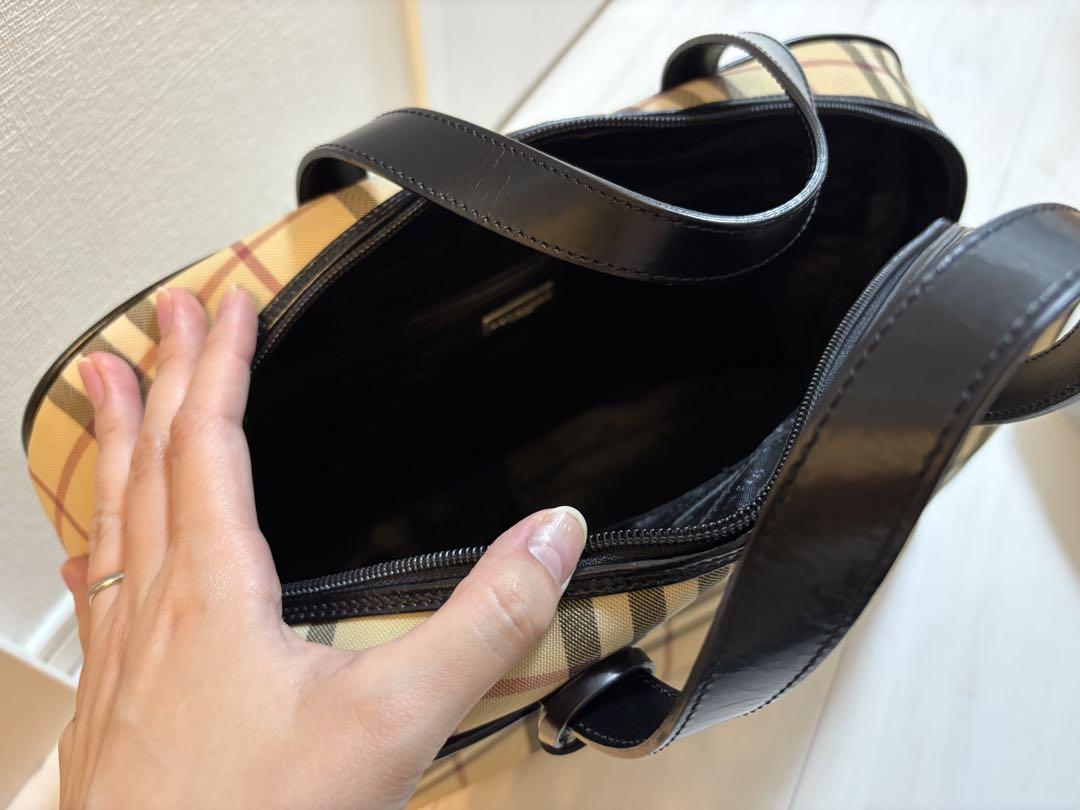 BURBERRY チェック柄 ボストンバッグ