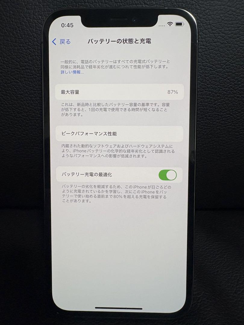 iPhone 12pro 256GB グラファイト本体 アダプタ付き 即発送