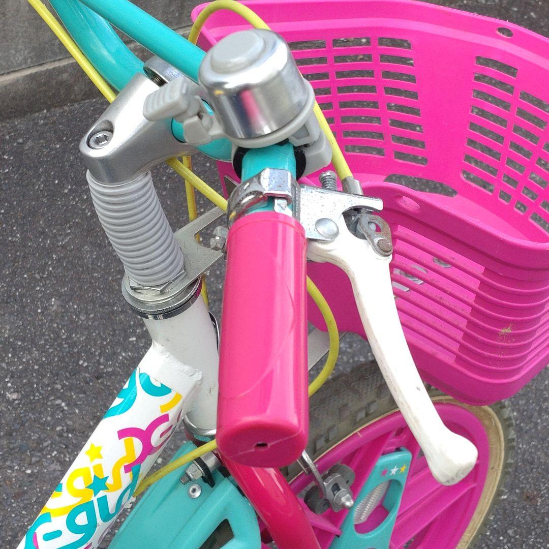 X-GIRL　子供用自転車　補助輪付き