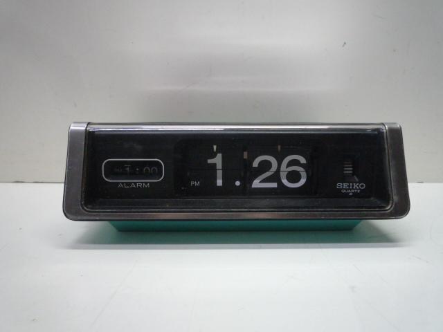 か*ぼ様 SEIKO 昭和レトロパタパタ時計　電池式（単１　1本） セイコー 昭和レトロ 電池式 パタパタ時計 SEIKO 置き時計 希少