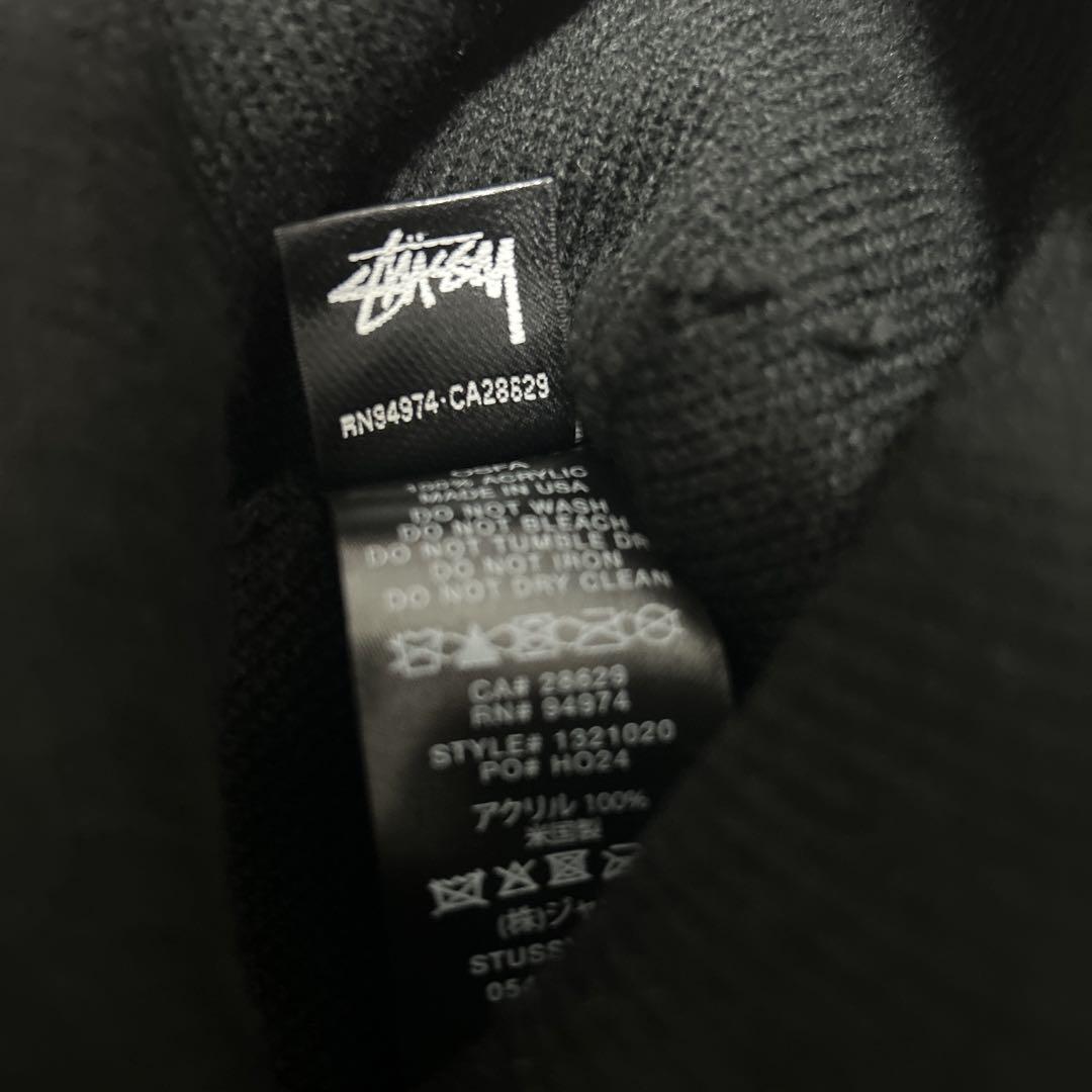 Stussy ブラック ニット帽 RN94974