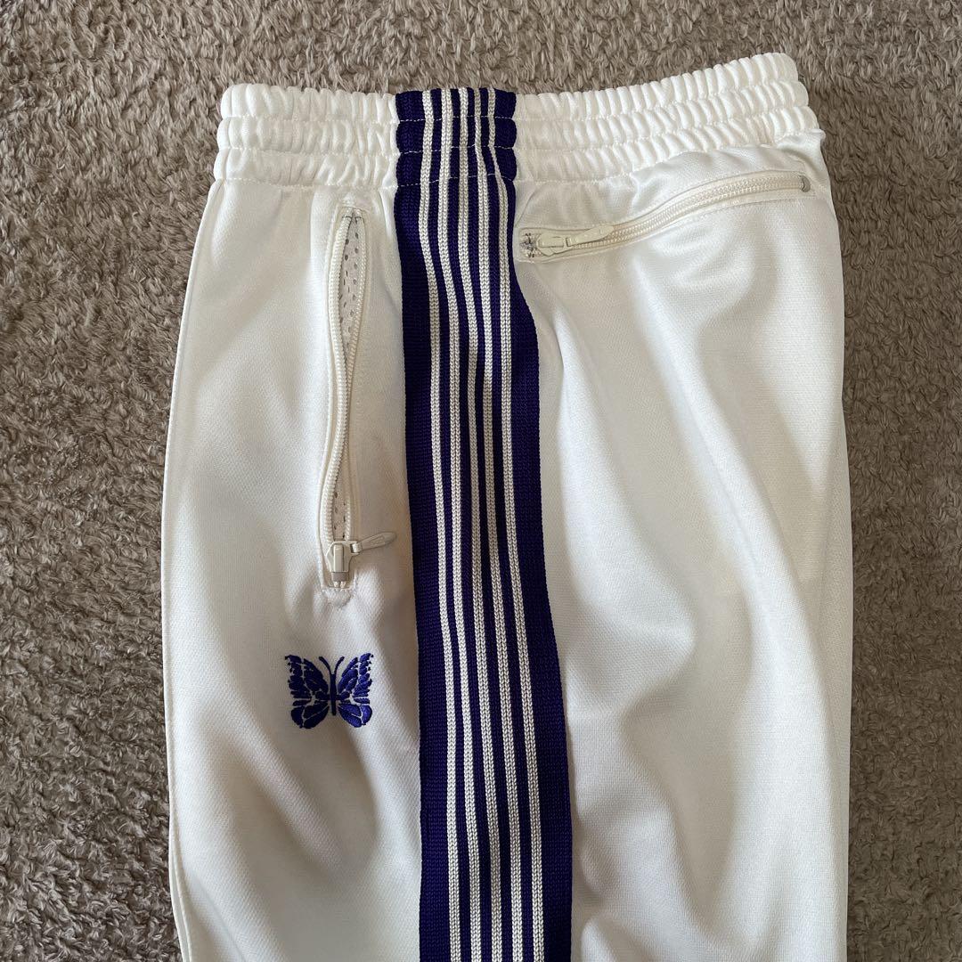 Needles トラックパンツ Poly Smooth purple/ivory