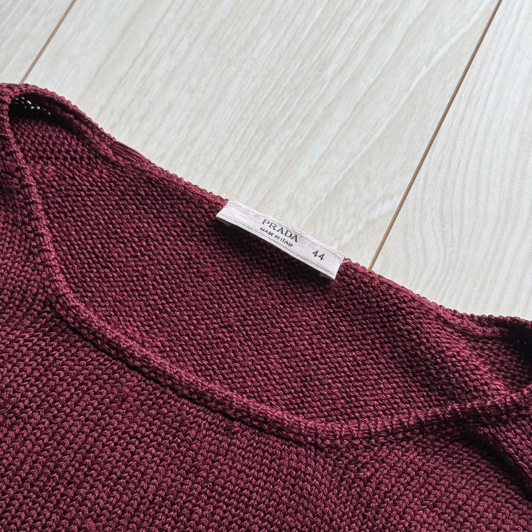 希少Lサイズ 00s PRADA silk 100% knit ニット セーターΩ
