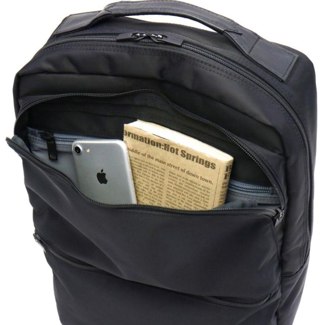 美品 PORTER TIME DAYPACKビジネスリュック/ブラック