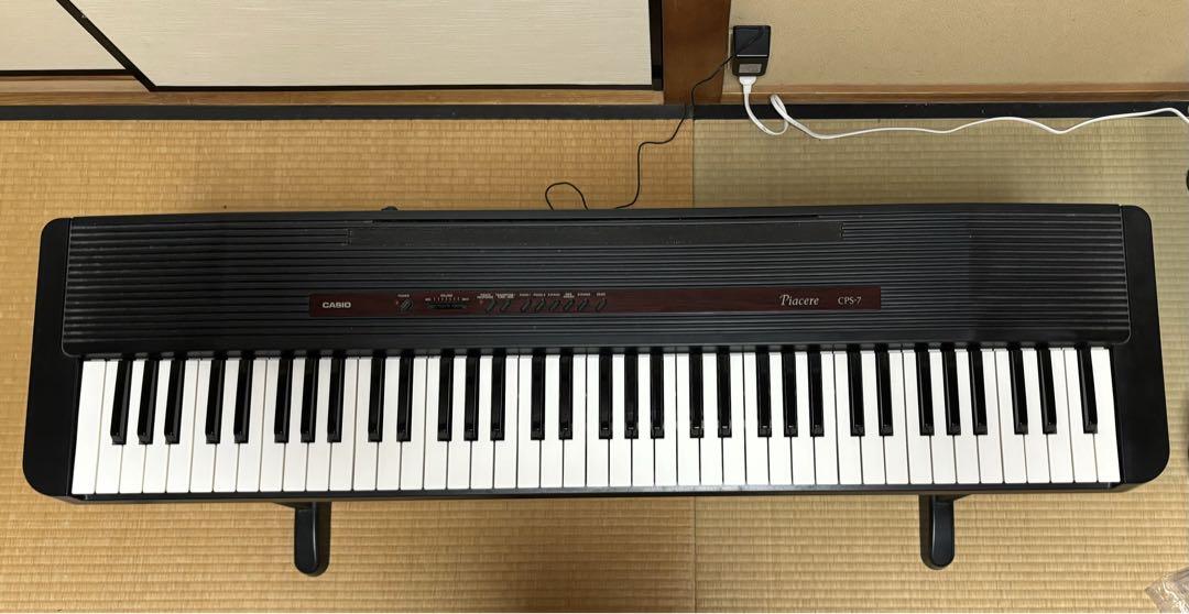 カシオ電子ピアノキーボードcps7 スタンド、椅子、譜面立て、専用アダプター付き