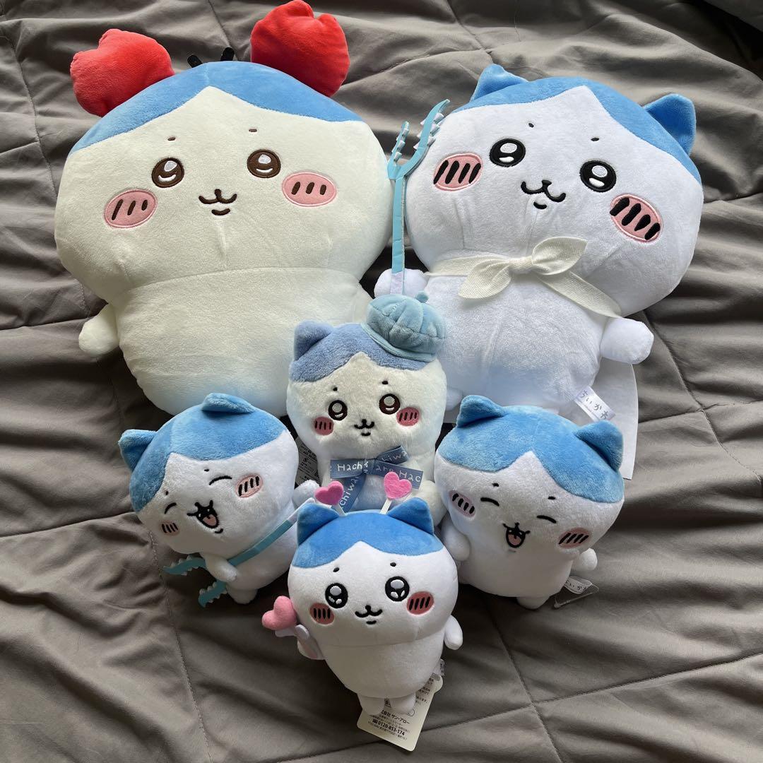 超美品】ちいかわ ハチワレぬいぐるみセット 6点 - メルカリ