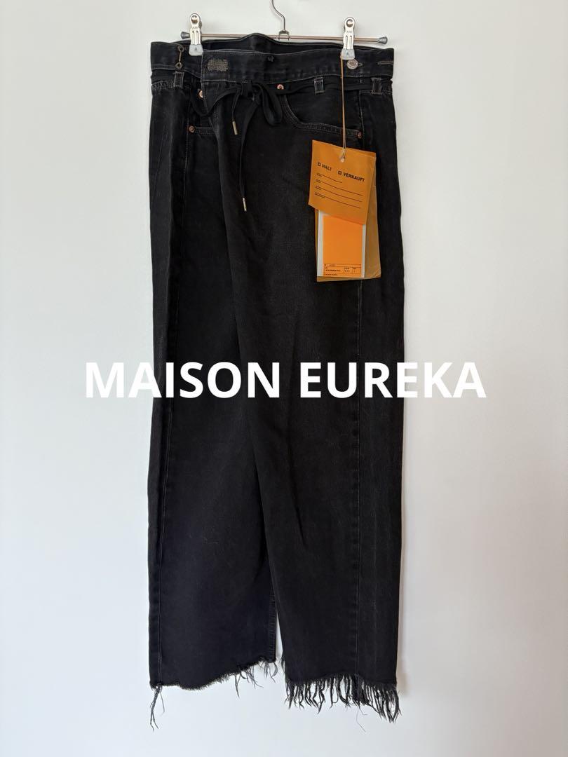 驚きの激安価格 MAISON - 最高ファッション EUREKA メゾンエウレカ デニム ブラック パンツ