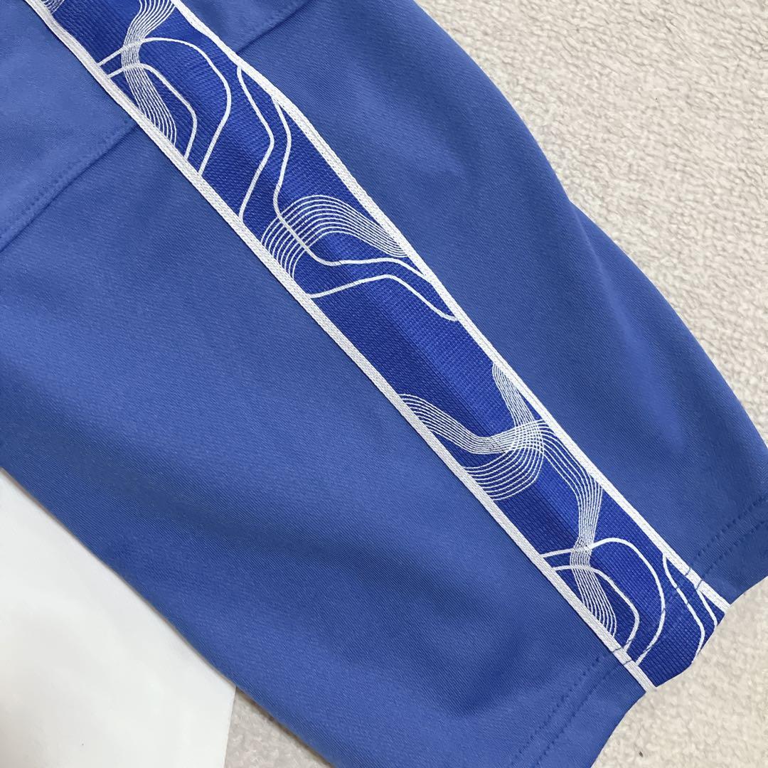 【美品】ナイキ DRI-FIT サッカージャージ 青×白 メンズLサイズ 半袖
