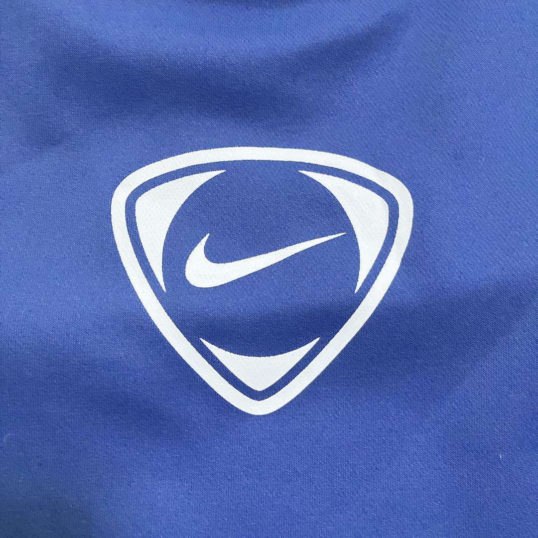 【美品】ナイキ DRI-FIT サッカージャージ 青×白 メンズLサイズ 半袖