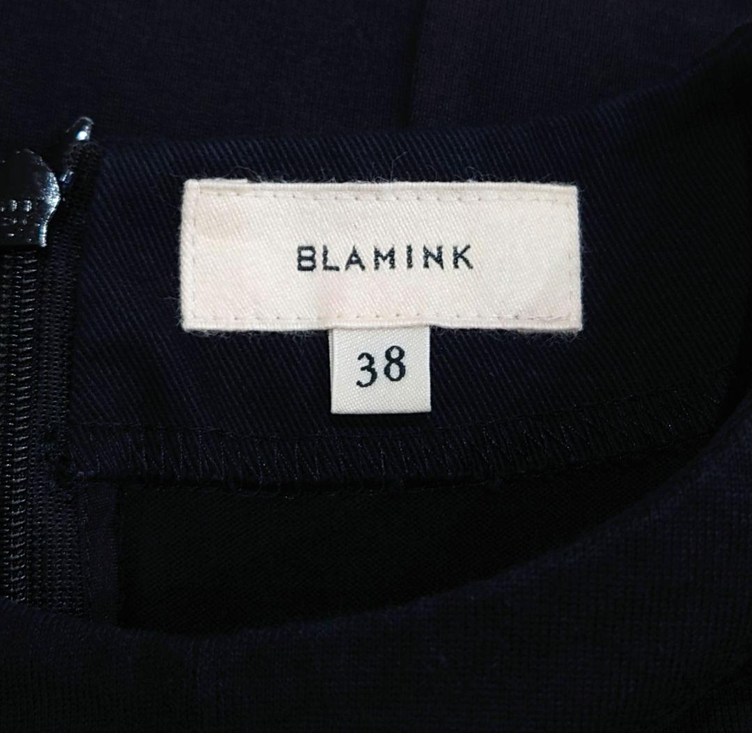 BLAMINK ブラミンク クルーネックギャザーショートスリーブ トップス