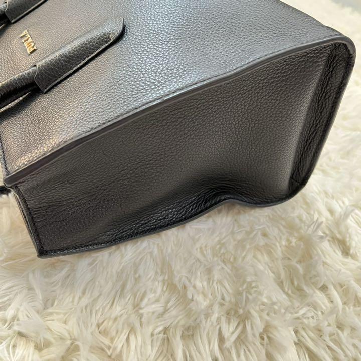高品質大得価 極美品 黒 レザー ショルダーバッグ dtPkm-m14599297281 フルラ 2way テッサ 最安値に挑戦