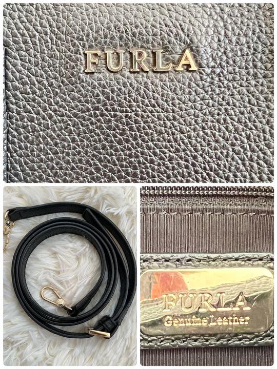 高品質大得価 極美品 黒 レザー ショルダーバッグ dtPkm-m14599297281 フルラ 2way テッサ 最安値に挑戦