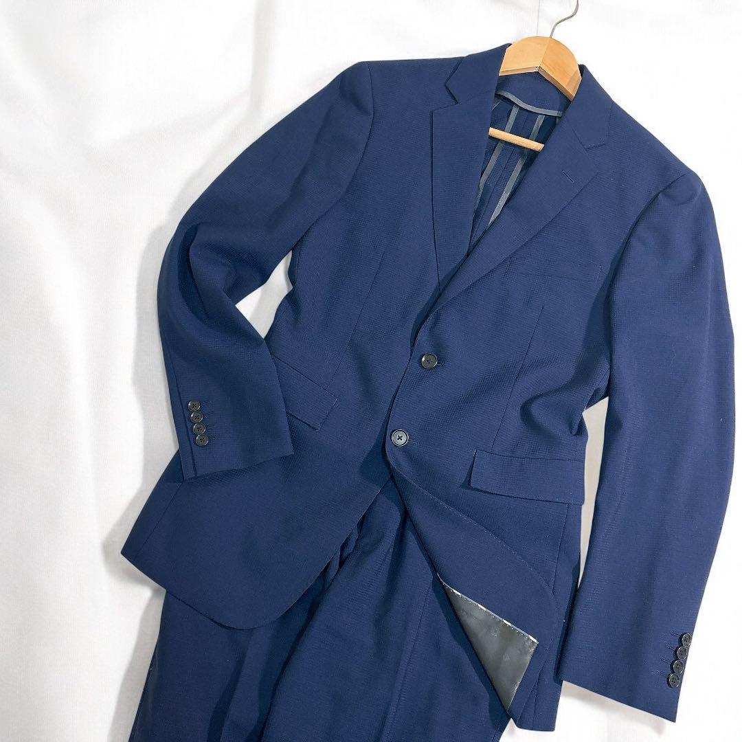 ✨極美品✨ ORIHICA ビジネススーツ ネイビー ストレッチ 上下 A5