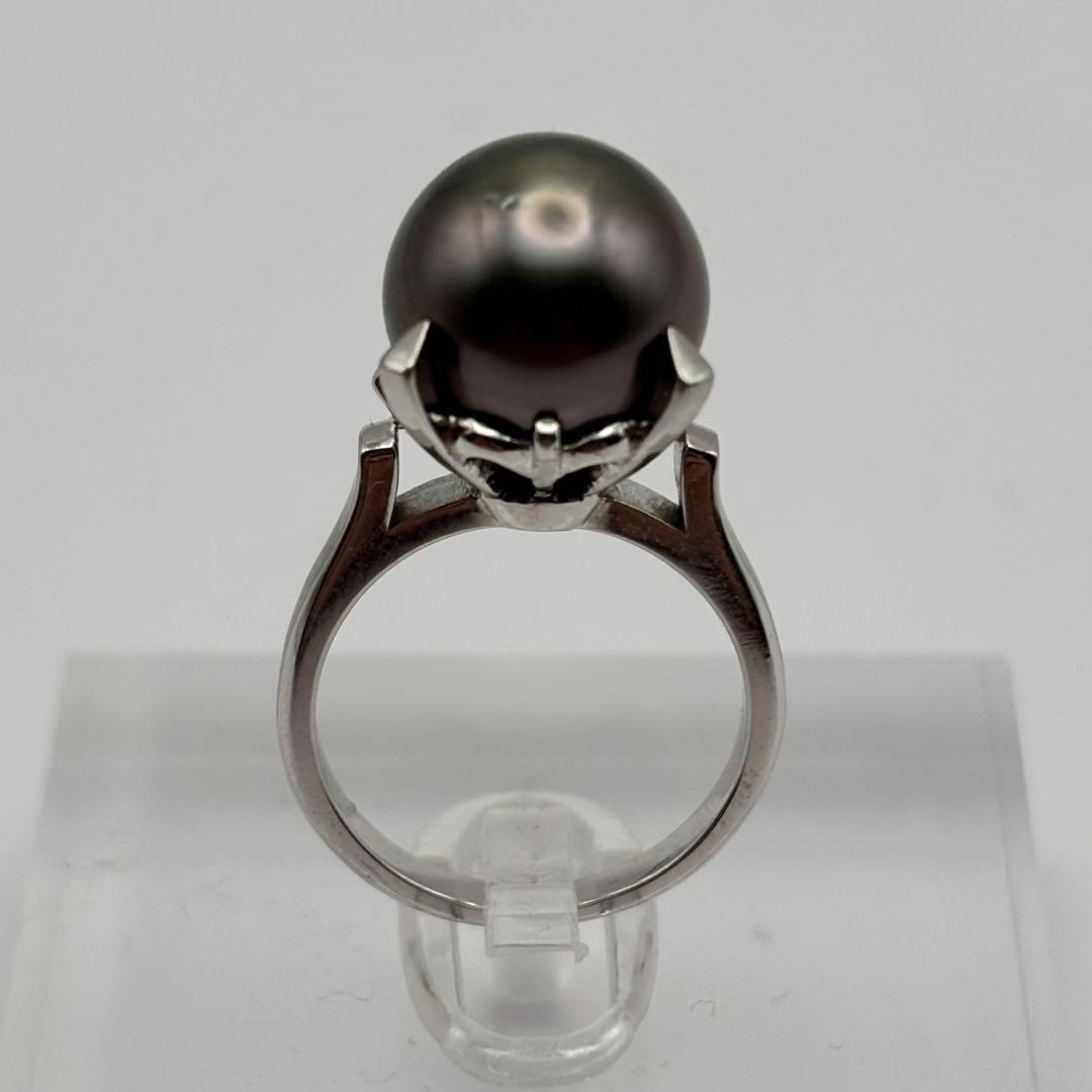 TASAKI Pt900 黒蝶真珠 リング 8号 パール11mm