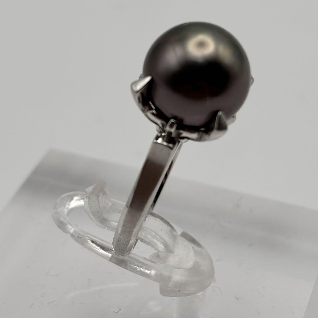 TASAKI Pt900 黒蝶真珠 リング 8号 パール11mm