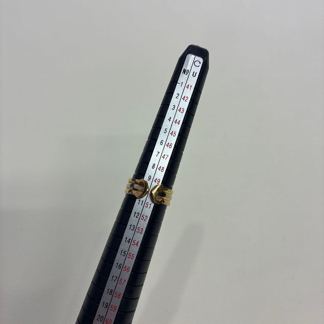 カルティエ Cartier 2Cリング スリーカラーゴールド 750 #50