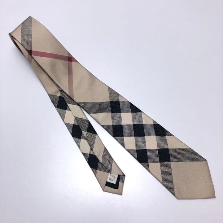 ⭐️超美品⭐️534【Burberry】ネクタイ ノバチェック シルク100