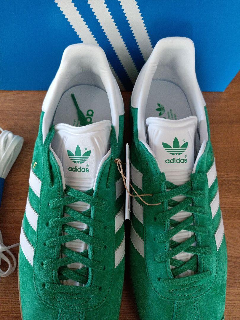 28.5 cm adidas GAZELLE IG0671 グリーン スニーカー