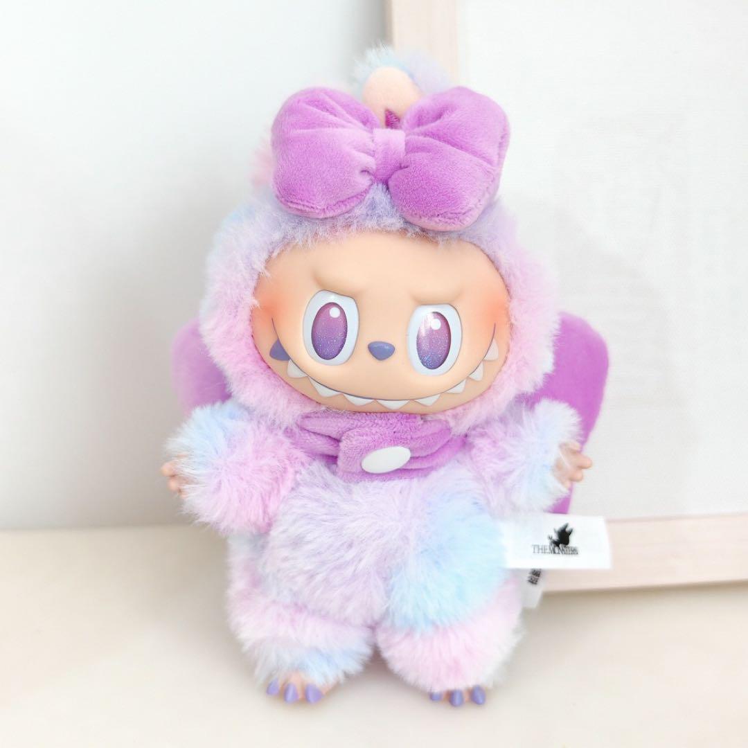 新品、未使用品 紫色限定labubu ラブブ ぬいぐるみ着替え 2点
