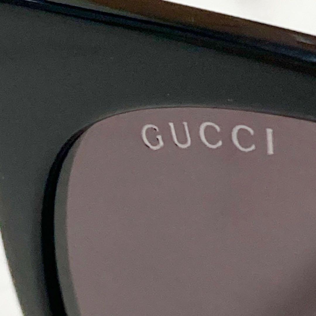 美品 GUCCI グッチ サングラス カラーレンズ ブラック 55□20