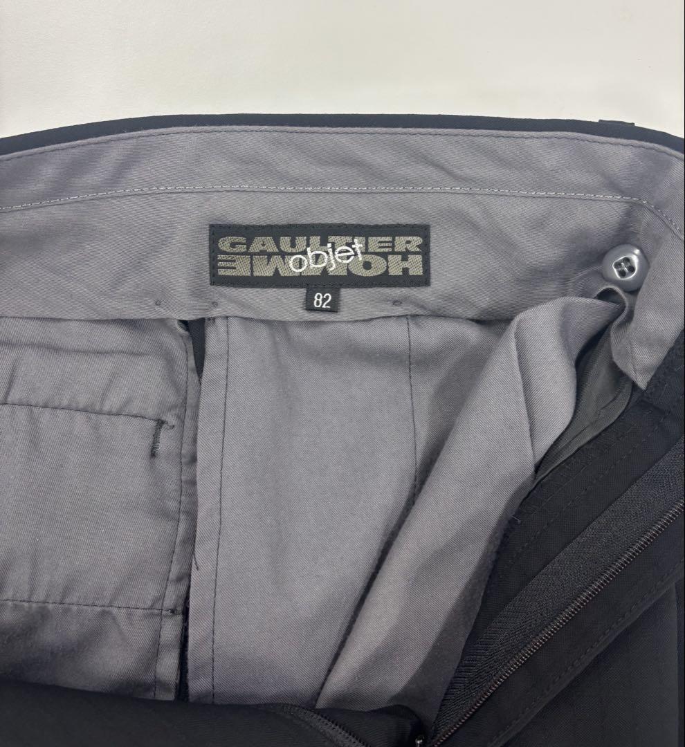 Jean Paul GAULTIERジャンポールゴルチエ　ストライプスーツ　黒