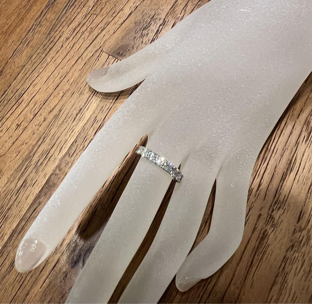 天然ダイヤモンド ハーフエタニティリング 2ct 画像5