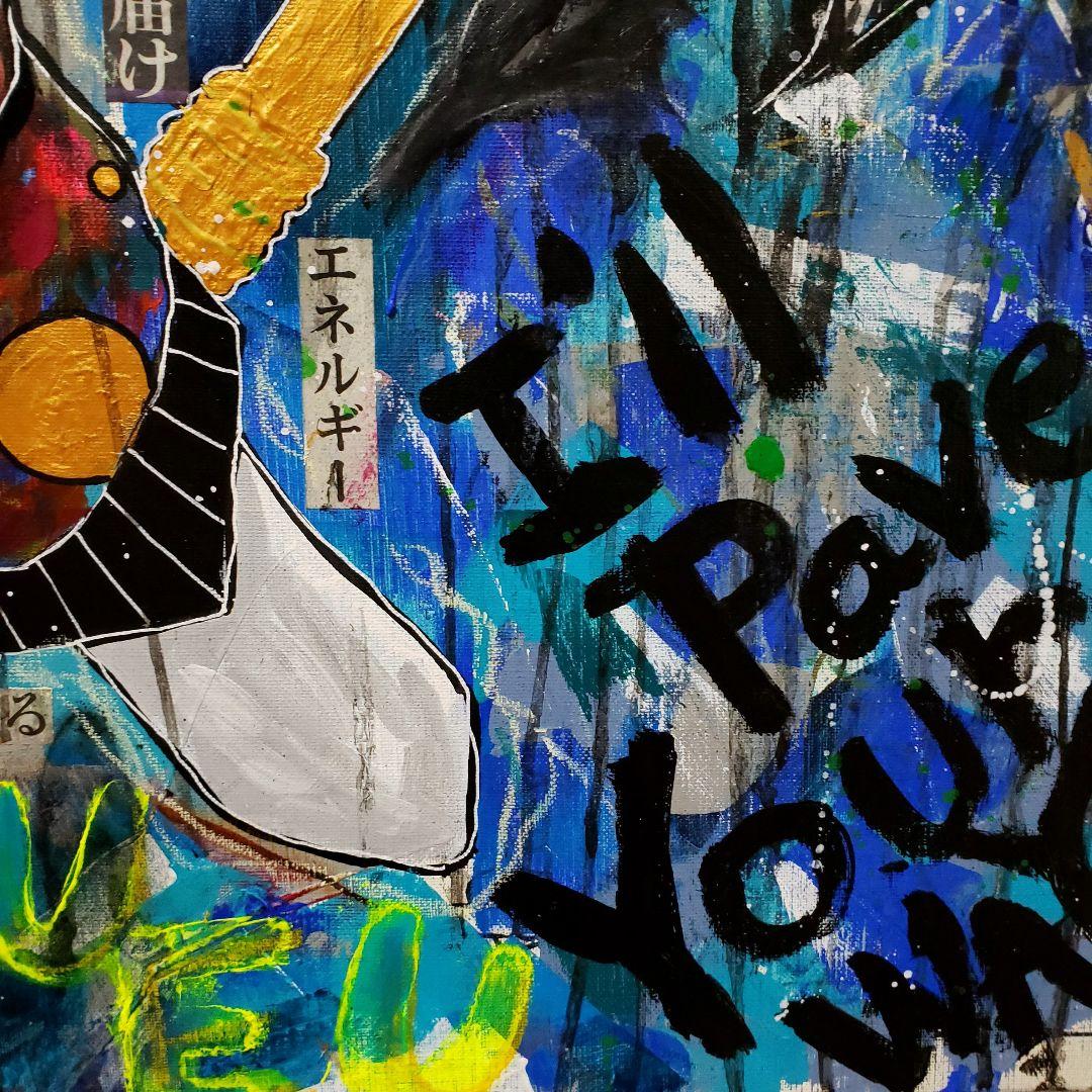 【インパクトメッセージアートF20号】SARUTAHIKO-天狗【絵画】 インパクトメッセージアートF20号】SARUTAHIKO-天狗【絵画